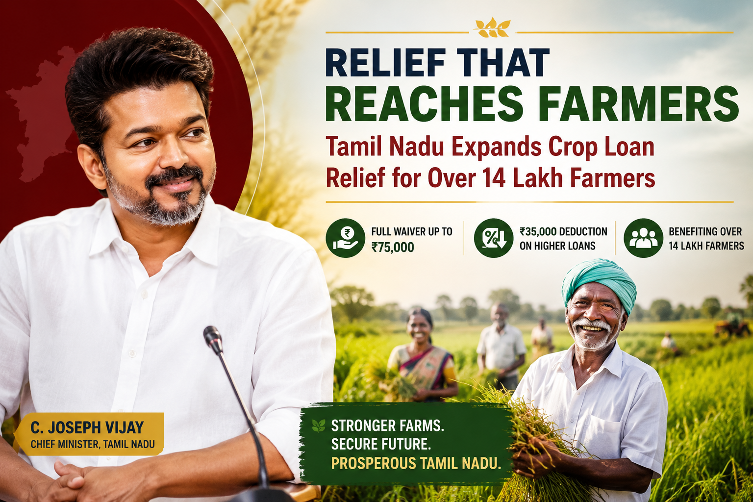 TN Crop Loan Waiver Scheme Expanded: Relief for 14 Lakh Farmers